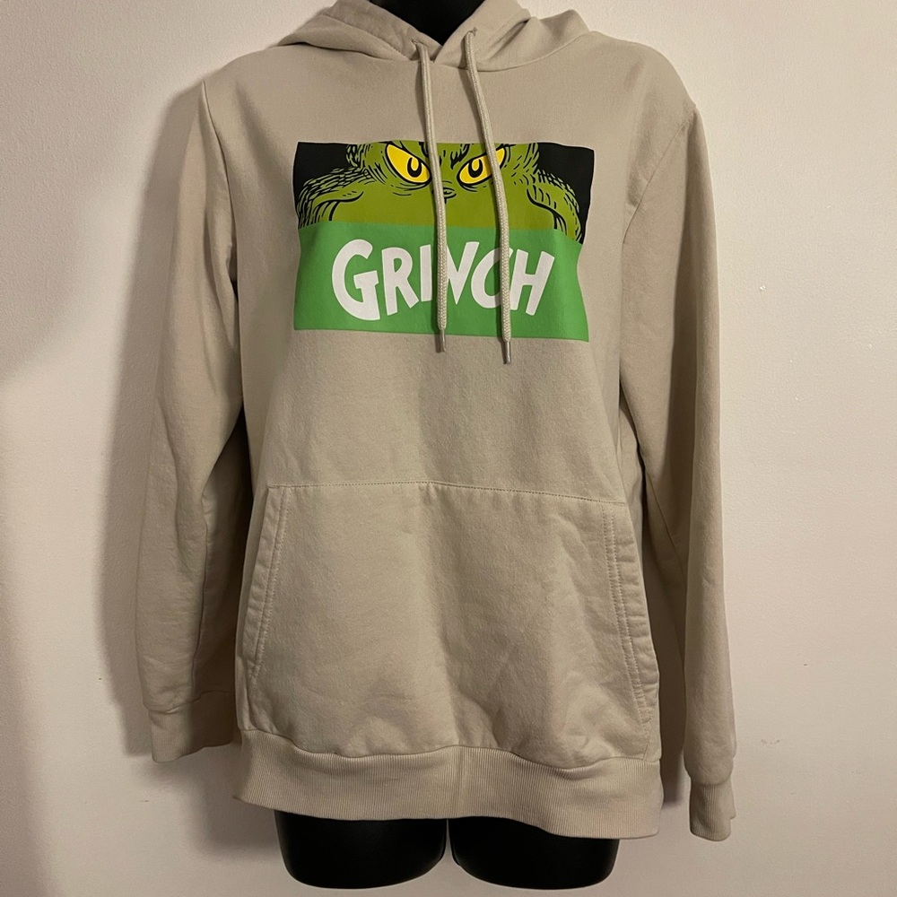 Hybrid Apparel Beige Grinch Hoodie